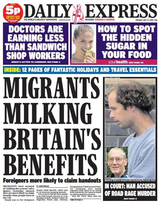 migrants milking our benefits